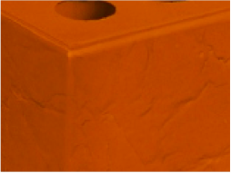 Кирпич керамический лицевой пустотелый красный бумага М-150 Керма КР-л-пу 1НФ 150/1,4/100